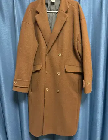 CASPER JOHN 멜톤 더블 체스터 코트