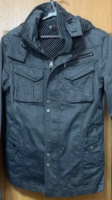 MICHEL KLEIN homme 다크 그레이 밀리터리 자켓 46