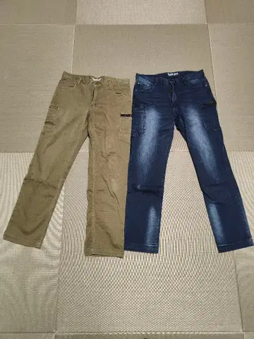 Scothic 워크 팬츠 L 사이즈 카키 데님