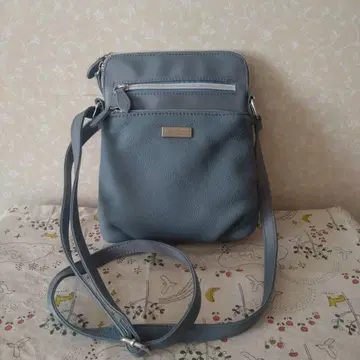 Miss Kyouko 발수 숄더백 그레이 나일론 & 가죽