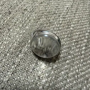 통통한 크리스탈 쿼츠 반지