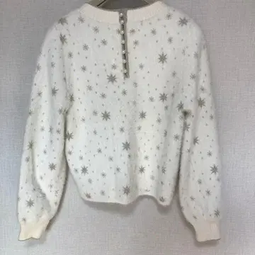 [새상품급] ANAYI 눈꽃 무늬 니트 스웨터