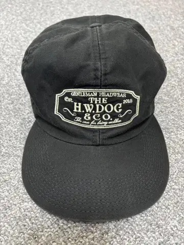 H.W.DOG & CO. 블랙 워크캡