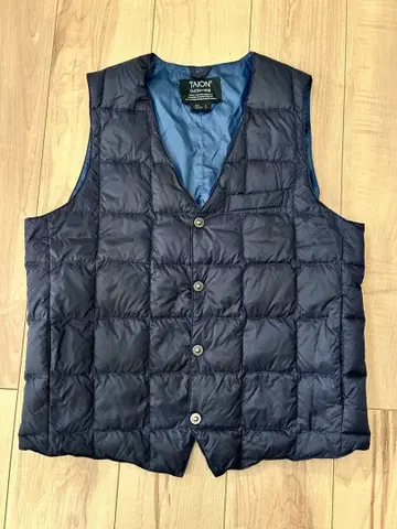 TAION 네이비 다운 베스트 M