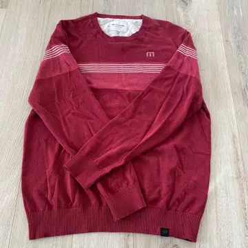 travisMathew 빨간색 스트라이프 스웨터 XL