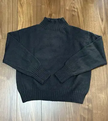 마가렛호웰 울 터틀넥 스웨터 네이비 사이즈 II