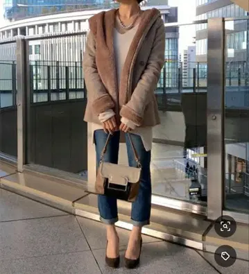 ROSSO 어반 리서치 페이크 무스탕 코트