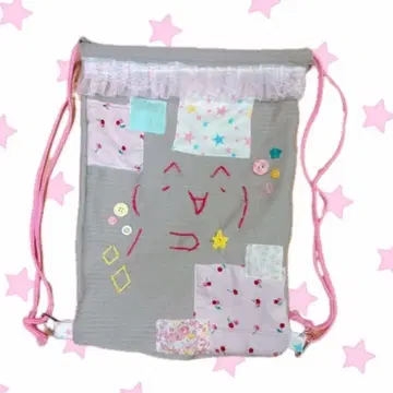 작음!! 모나 냅색 아마추어 제작 Y2K 핸드메이드 헤이세이 여아