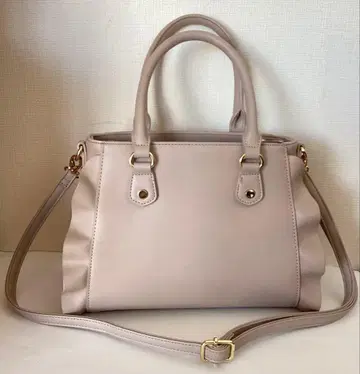 베이지 프릴 디자인 핸드백