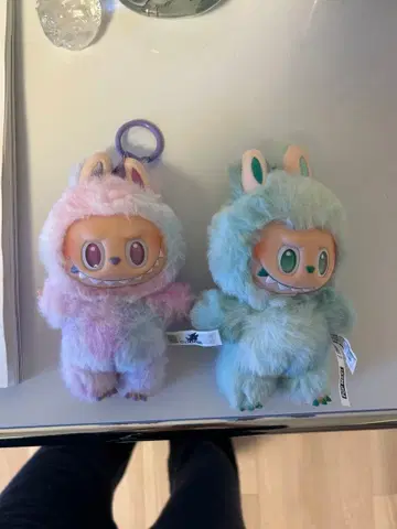 정품 THE MONSTERS 봉제 인형 러브브 2체 세트