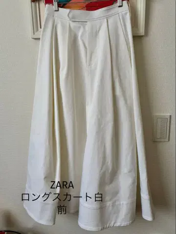 [ 미사용 새상품 ] ZARA 롱 스커트 화이트 S 사이즈