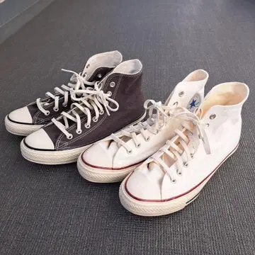 [ 2세트 ] 컨버스 올스타 하이컷 차콜/아이보리 26.5