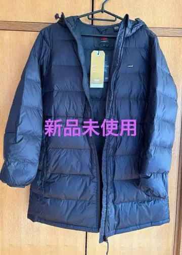 Levi's 후드 부착 다운 자켓 네이비