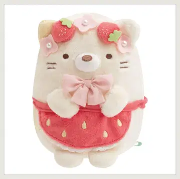[ 스미코구라시 ] 찻집 스미코 딸기 페어 몰캉~ 봉제 인형 고양이