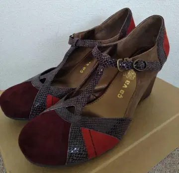 [ 미사용 ] cava cava 사바사바 웨지 힐 펌프스