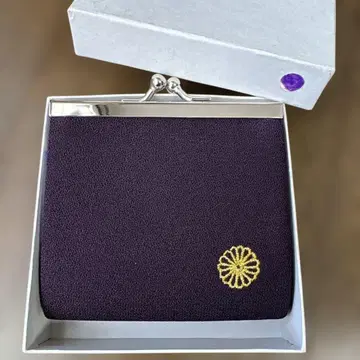 황궁 지갑 가마구치 동전 지갑 보라색