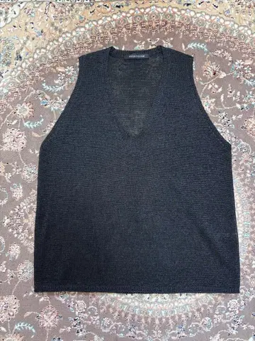 미즈이로 인드 와이드 V넥 베스트 여름 블랙