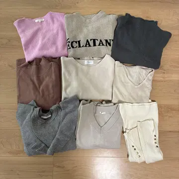 묶음 판매 니트 스웨터 9점