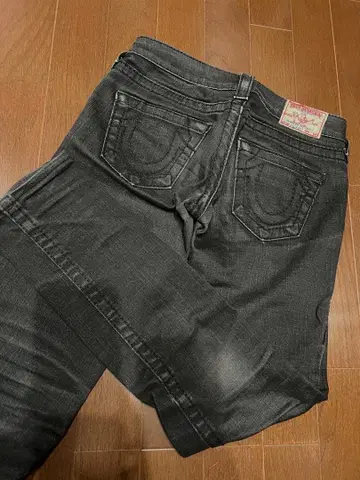 트루 릴리전 스키니 데님 블랙 데님