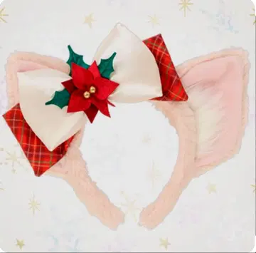 리나벨 머리띠 크리스마스 리본