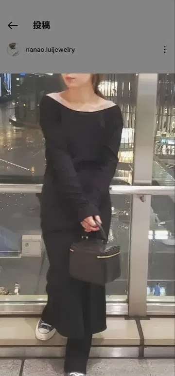 리리미크 롱 가디건 블랙