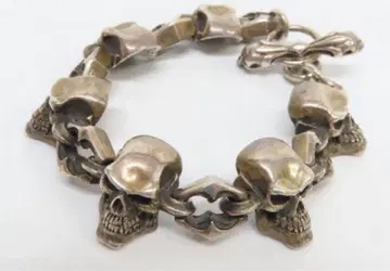 crazy pig SKULL LINK BRACELET 초레어