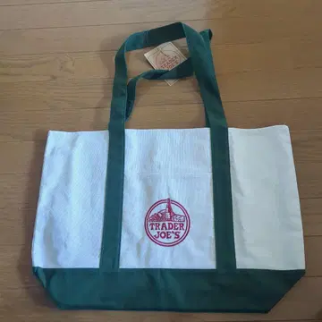 TRADER JOE'S 에코백 그린 빅 사이즈 신상품