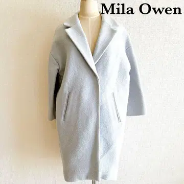 Mila Owen 울 혼방 라이트 블루 체스터 코트 사이즈 1