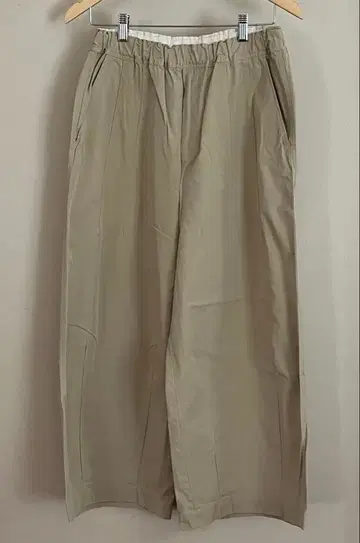 HEAVENLY 베이지 와이드 팬츠