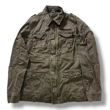 알파 인더스트리즈 밀리터리 자켓 카키 구제 의류 페이드