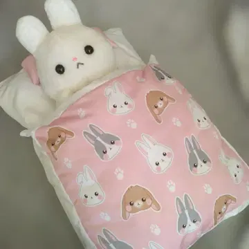 이불 쿠션 + 토끼 봉제 인형 2세트