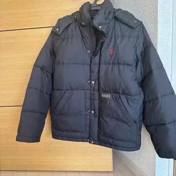 POLO 랄프 로렌 블랙 다운 자켓