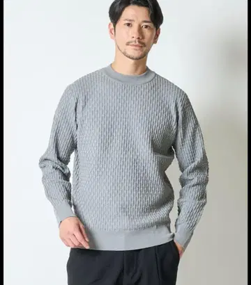 [미사용 새상품] TETE HOMME (테트옴므) 워셔블 니트 M 사이즈