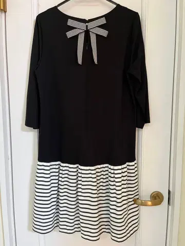 로즈 티아라 리본 포함 7부 소매 원피스 사이즈 42