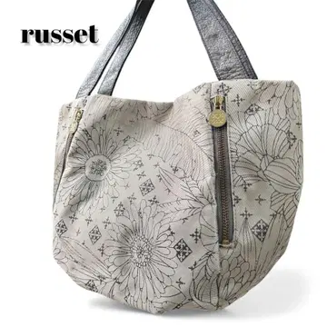 russet 러셋 토트백 꽃무늬 핸드백 다기능 대용량