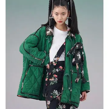 MUKZIN 차이나 코트 블루종 충전솜 호랑이