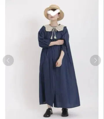 Samansa Mos2 * 더블 단추 데님 원피스