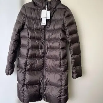 울트라 라이트 다운 후드 부착 롱 자켓