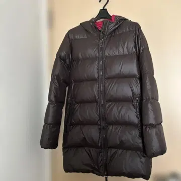 듀페티카 다크 브라운 롱 기장 다운 자켓 40