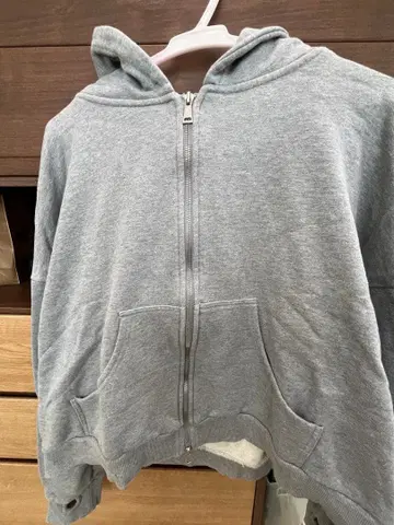 SINSS 더블 지퍼 그레이 후드티 L 사이즈