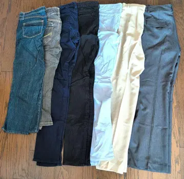 묶음 판매 여성 팬츠 & G 7개 세트