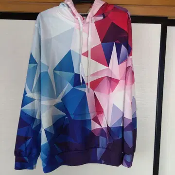 기하학 패턴 후드티