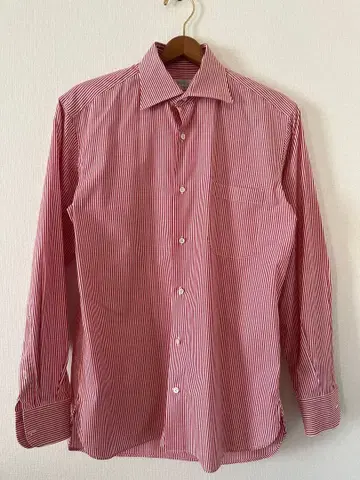 BARNEY'S NEW YORK 이탈리아제 스트라이프 와이셔츠 38/15