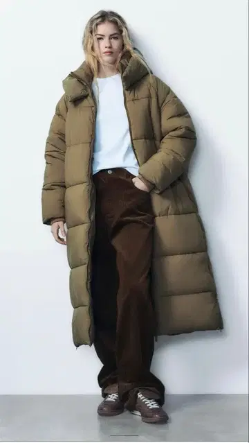 ZARA 아노락 롱다운