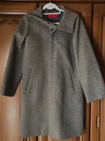 SUPER HAKKA 후드 부착 울 코트