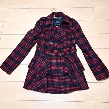 ozzcroce 체크 무늬 코트