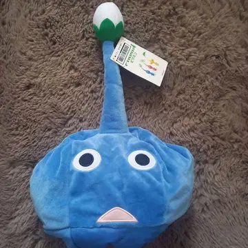 피크민 봉제 인형 모자 파랑