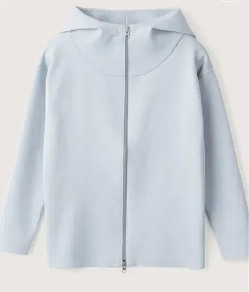 소주 밀라노 리브 니트 후드티 S 블루 그레이 [ 택 포함 미사용품 ]