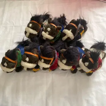 경주마 봉제 인형 8체 세트 나리타 브라이언