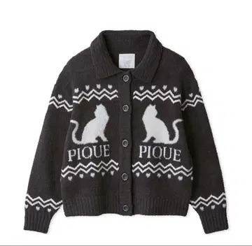 gelato pique CAT 자카드 카라 가디건 프리 사이즈